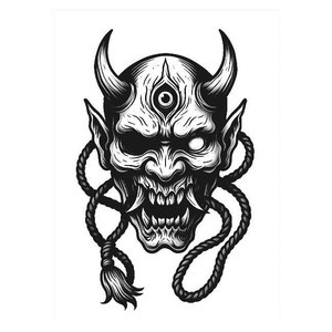 Autocollants de tatouage semi-permanents Totem Tribal pour bras, résistants à l'eau, en papier, pour hommes et femmes, tenue 2 semaines - Product Image 4