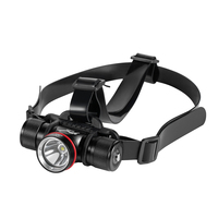 Lampe frontale LED L2 pour plongée, chasse en extérieur, lampe frontale en aluminium étanche rechargeable, ensemble complet avec chargeur et batterie