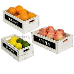 HOT SALE Distressed <strong>White</strong> <strong>Wood</strong> Nesting Storage <strong>Crates</strong> with Chalkboard Panels <strong>wood</strong> storage <strong>crate</strong> - Product Image 2
