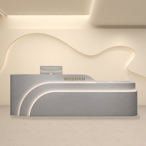 Mostrador de Recepción Minimalista <span class=keywords><strong>para</strong></span> Salón de Belleza, Tienda de Ropa, <span class=keywords><strong>Consultorio</strong></span> Dental, Bar, Escuela de Danza, Empresa - Product Image 2