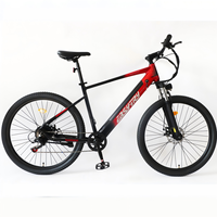 Fabricant chinois de vélos électriques 27,5 pouces avec batterie intégrée, 7 vitesses, 48V 350W, cadre en alliage, VTT 32 km/h, vente de vélos électriques de montagne personnalisés