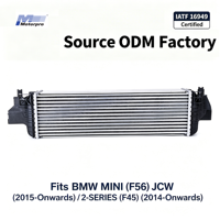 قطعة غيار أصلية OE 17517617600 7617600 تناسب سيارات BMW ميني (F56) جون كوبر ووركس الفئة الثانية (F45) مبرد بيني بديل لـ 96103