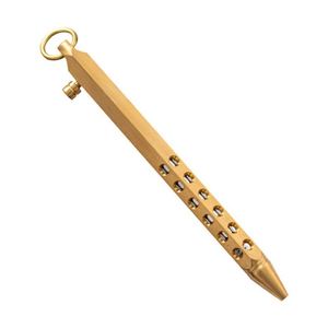 Wholesale Custom Logo 1.0Mm Vintage Brass Metal-Banded Twist-Action Ballpoint Business Gift <b>Pen</b> - Product Image 2