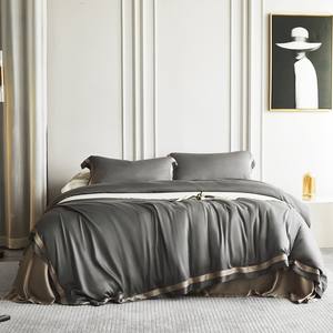 Luxus 100% Baumwolle Natural Organic 4-in-1 Bettwäsche-Set Weiß Custom King Queen Size Bettdecke Bettlaken Bettwäsche-Set - Product Image 4