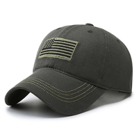 Casquette de baseball camouflage avec logo brodé, casquette tactique personnalisée, casquette drapeau américain
