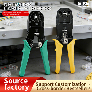 Herramienta de crimpado de red 3 en 1, pelacables, cortador, herramienta profesional <span class=keywords><strong>para</strong></span> electricistas - Product Image 4