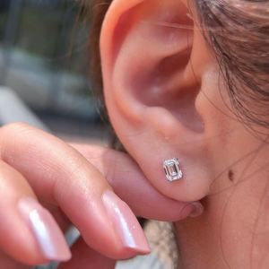 Pendientes de Oro de 18K Xinfly, Pendientes de Oro Real Au750 con Diamantes Naturales, Joyería Fina para Mujer, para Bodas, Uso Diario, Regalo - Product Image 3