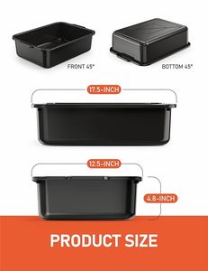 Nhựa thương mại bồn tắm tiện ích Tote bin xe buýt hộp lưu trữ nhà bếp container nhà bếp tổ chức - Product Image 5