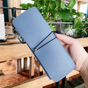 Qianai – étui à lunettes en cuir rectangulaire, boîte de rangement pliable et souple pour hommes et femmes, rose, bleu, noir, café, kaki, abricot - Product Image 5