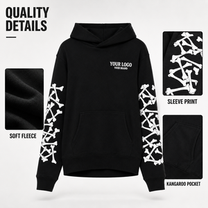 Sudaderas con Capucha para Hombre, Moda Personalizada, Premium, Estilo Urbano, Estampado Gráfico, Sudadera con Capucha, Marca Privada, Fabricante OEM ODM - Product Image 3