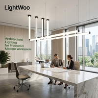 Éclairage linéaire LED de bureau Lightwoo, contrôle intelligent, système de rail magnétique 48V 20mm/5mm, éclairage haut et bas, boutique, showroom