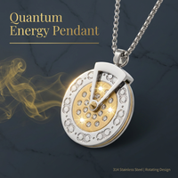 Colliers de mode pour femmes en cristal, pendentifs en acier inoxydable de haute qualité, énergie quantique scalaire, prix