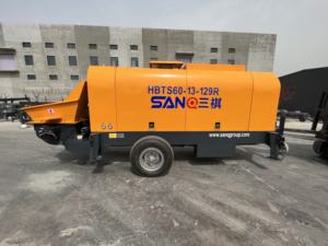 Fábrica de China 20m3 30m3 40m3 60m3 por hora Bombas de hormigón de remolque de motor diésel móvil para construcción Fácil de mover y operar - Product Image 6