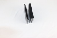 Balustrade en verre sans cadre avec base en aluminium en forme de U pour escalier et balcon