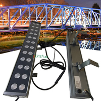 Projecteur mural LED DMX extérieur 100W RGB/RGBW pour éclairage architectural paysager IP67 Aluminium + Verre
