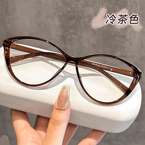 กรอบแว่นตา Danyang Cat Eye สำหรับผู้หญิง กรอบเต็ม เลนส์พลาสติก ป้องกันแสงสีฟ้า น้ำหนักเบา รุ่น 9099 - Product Image 1