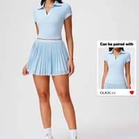Nouvelle jupe de tennis pour femme, séchage rapide, respirante, anti-exposition, jupe plissée pour marathon