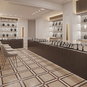 Vitrine en verre pour bijoux, vitrine de magasin de détail, centre commercial, éclairage LED, placage, magasin de montres, design de meubles, vitrine à bijoux - Product Image 6