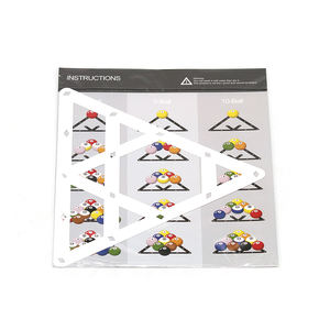 Nouveau Style 6 pièces/sac Magic Billiard Nine Ball Rack Sheet pour Pool Snooker Game - Product Image 1