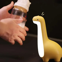 Veilleuse LED Dinosaure Mignon Bébé SleepingTimming Light Touch Switch Lampe de table de chambre à coucher USB Rechargeable pour enfants Cadeau pour enfants