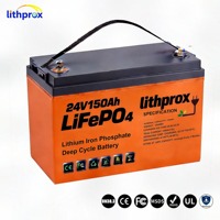 Batterie de fauteuil roulant électrique LiFePO4 24V150AH de haute qualité, performance constante, entretien zéro, pour scooter à 4 roues, CE FCC RoHS