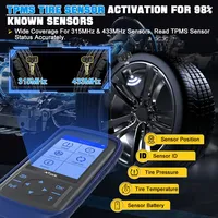 Dispositivo de Diagnóstico de Presión de Neumáticos XTOOL TP150, Herramienta de Reaprendizaje TPMS, Compatible con Actualizaciones Gratuitas de por Vida