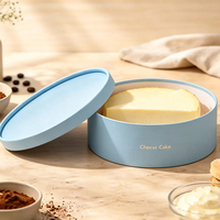 Scatola Cilindrica in Cartone Riciclabile Personalizzata per Dolci, Tiramisù, Cheesecake, Confezione di Lusso per Torte