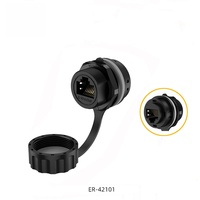 Adaptador de tornillo E-Weichat RJ45 IP67 Conectores impermeables para iluminación de escenario Aplicaciones de datos al aire libre