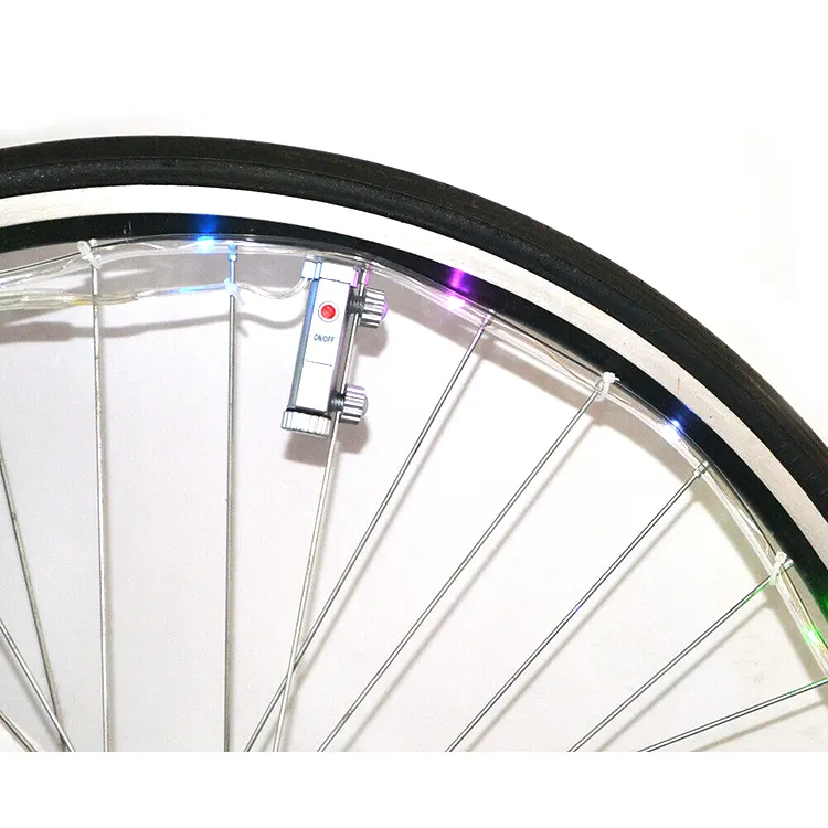 Wholesale 20 LED AA Battery String 3d Bicycle Spoke Led Lights Tire Wheel Spoke Light Bicycle Wheel Light