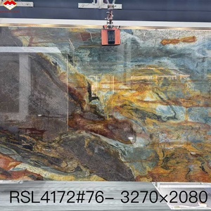 Cuarzo de Lujo Book Match Cosmic Magma Gold, Piedra Moderna Exótica de Primera Calidad, para Interiores, Villas, Hoteles, Baños y Cocinas, Pulido, en Losa Grande - Product Image 6