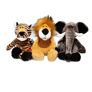 Кукла лесное животное, Лев, слон, тигр, обезьяна, олень, плюшевая игрушка, Детская тряпичная кукла