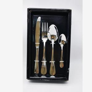 Juego de Cubiertos Clásico de Acero Inoxidable <span class=keywords><strong>Homedesign</strong></span> con Estuche para Fiestas, Incluye Tenedores, Cuchillos y Cucharas con Acabado Espejo y Logotipo Grabado con Láser - Product Image 6