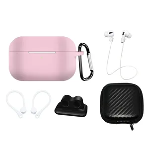 Phù hợp với tai nghe mềm Silicone trường hợp cho AirPods Pro trường hợp tai nghe không dây hộp