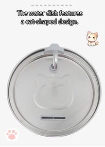 <span class=keywords><strong>Fontaine</strong></span> à <span class=keywords><strong>eau</strong></span> automatique pour animaux de compagnie, chien et chat, DCCD S117, <span class=keywords><strong>8L</strong></span>, grande capacité, acier inoxydable 304, forme carrée classique - Product Image 2
