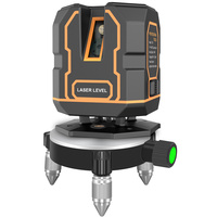 Mini niveau laser haute précision 360 degrés 5 lignes Lumière verte infrarouge Instrument de marquage pour la pose de carreaux de céramique Finition intérieure