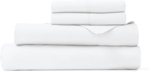 Bộ Đồ Giường Linen Khách Sạn Đặt Trắng 500TC Đồng Bằng Trắng 500TC Được Trang Bị Tấm Bộ Đồ Giường Bộ 4 Pcs Ai Cập 100% Bông Bộ Đồ Giường 500 Chủ Đề - Product Image 4