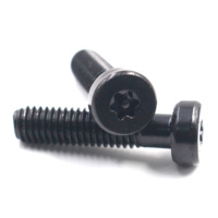 Vis de machine en acier inoxydable SUS304, tête cylindrique Torx M6x25mm, filetage machine, électrophorèse noire, sur mesure