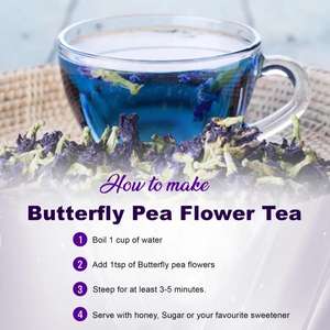 Té de Flores de Guisante Azul (Flor de Mariposa) Secas, Nutritivo, de Sri Lanka, en Oferta - Product Image 4