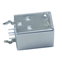Conector Hembra USB 2.0 Tipo B Vertical DIP de 4 Pines