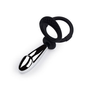 MOGlovers Metal Dildo Silicona Base Anal Plug Ring Head Butt Aleación de aluminio Juguetes para mujeres y hombres - Product Image 4