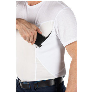 Maglietta a maniche corte da uomo UNDERCOVER in maglia solida, elasticizzata, traspirante, ad asciugatura rapida, taglie forti S-5XL, top estivo - Product Image 4