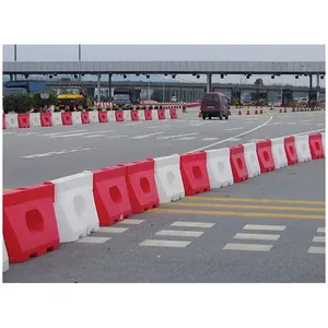HDPE plastic crash barrie angled security artificial security fence
