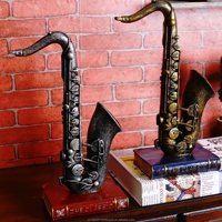 Vintage nostalgique Saxophone modèle accessoires décorations maison Bar boutique vitrines armoires à vin décorations créatives