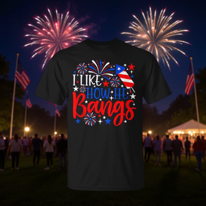 J'aime le style de ce t-shirt pour couples avec des feux d'artifice du 4 juillet - Product Image 3