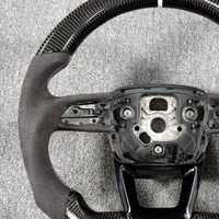 Volant en fibre de carbone avec bouton de démarrage pour Audi C7 Q3 Q5 A3 A4 B9 A5 B8 A6 S5 A7 S3 S4 RS3 RS5 RS7 RS6 C8