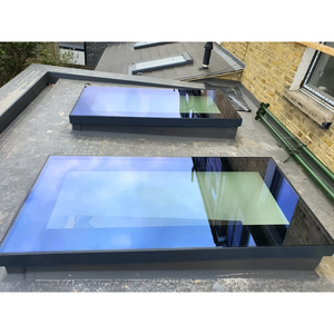 Esile struttura <span class=keywords><strong>lucernario</strong></span> piano <span class=keywords><strong>tetto</strong></span> con vetro di sicurezza per case NFRC ad alta efficienza energetica in alluminio finestra fissa sul <span class=keywords><strong>tetto</strong></span> - Product Image 2