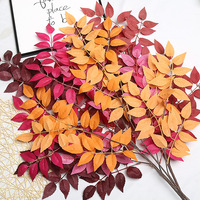 Dekorasi Gerbang Bunga Sutra Daun Hydrangea Buatan untuk Upacara Pernikahan di Aula-30-100cm Penggunaan Dalam & Luar Ruangan