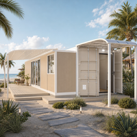 Maison conteneur préfabriquée sur mesure 40HQ pour la vie à distance avec aménagement 2 chambres, équipements 110V et service d'usine OEM ODM