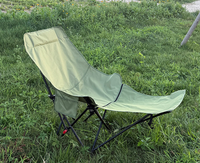 Chaise de camping portable double usage, chaise de plage pliante inclinable moderne en fer, table de camping réglable à plusieurs niveaux, pêche