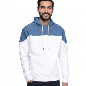 Bulk Quantity Custom Color <b>Block</b> Design Pullover Men Hoodie Hooded Collar New Style Men Pullover Hoodie - Product Image 1